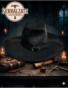 Chapeau Deluxe non officiel Van Helsing en cuir, couleur... 2