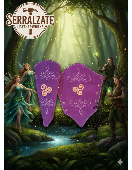 Bracelets de gardien en cuir suédé...