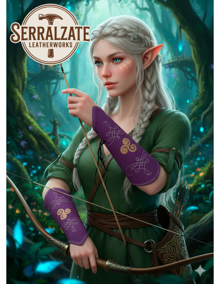 Bracelets de gardien en cuir suédé...