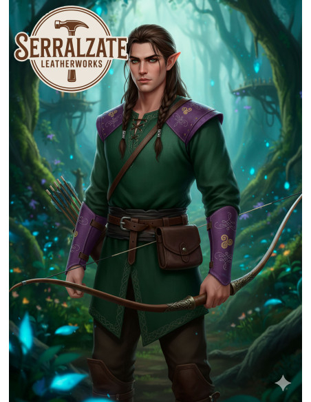 Bracelets de gardien en cuir suédé...