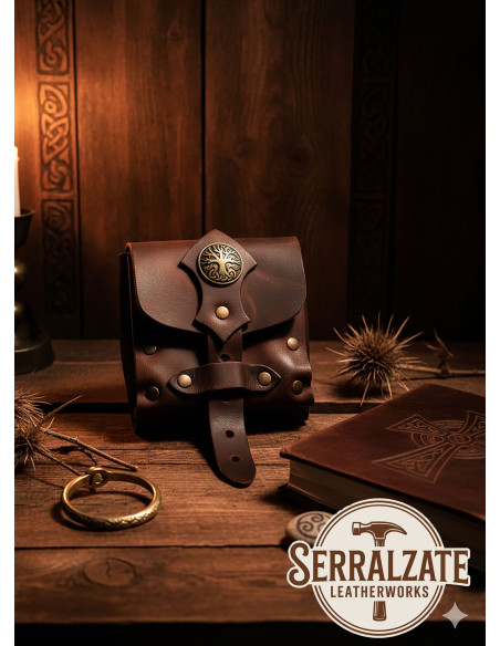 Sac à main du Druide en marron foncé