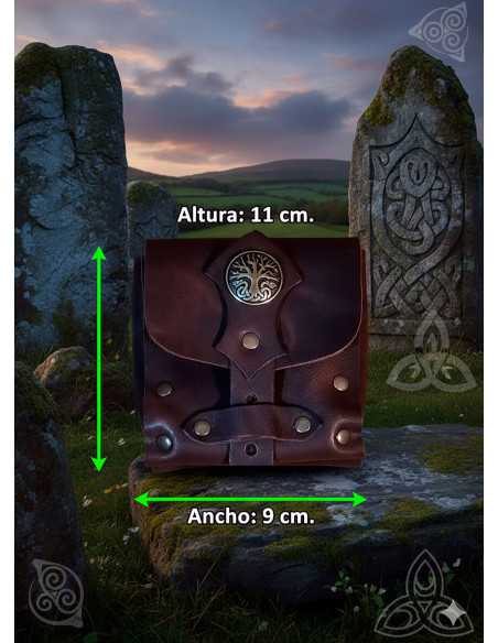 Sac à main du Druide en marron foncé