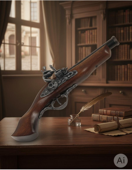 Pistolet à silex Brescia XVIIe siècle...