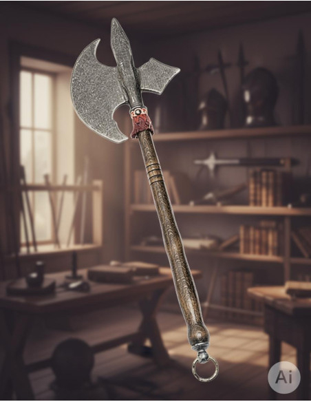 Hache médiévale décorative, moyenne...