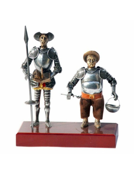 Figure Don Quichotte et Sancho Panza, 24 cm.