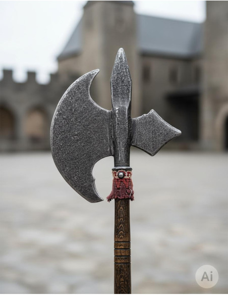 Hache médiévale décorative, moyenne...