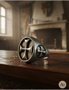 Bague Croix Templière