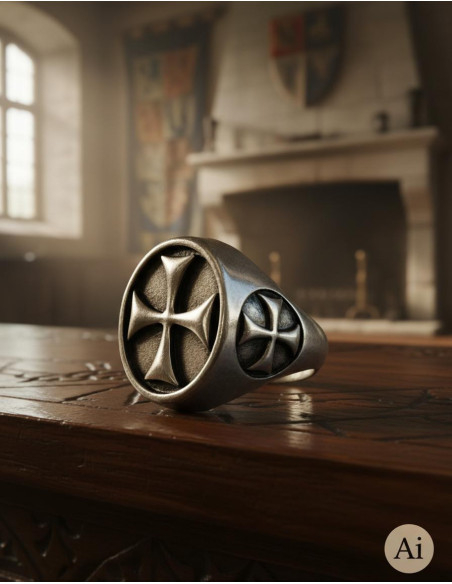Bague Croix Templière