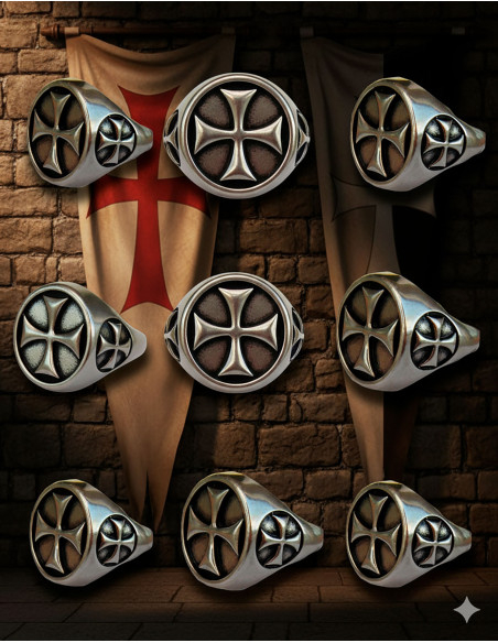 Bague Croix Templière