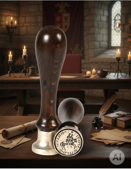 Sceau encreur chevaliers Templiers