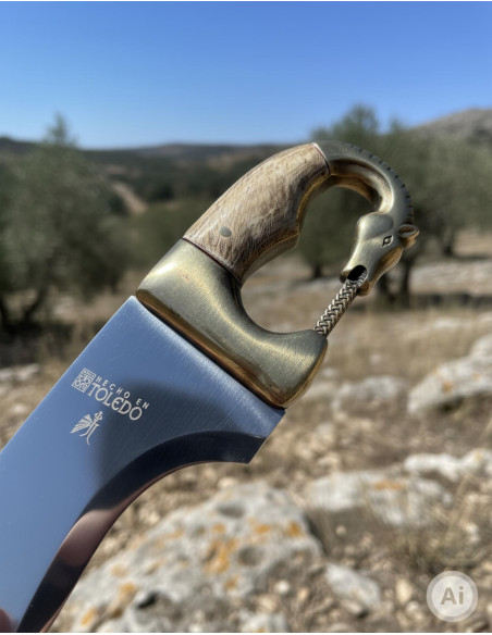 Falcata ibérique décorative faite à...