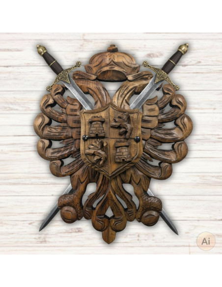 Panoplie pour épées (46x36 cms.)