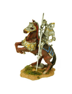 Figure peinte chevalier médiéval