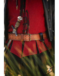 Ceinture de pirate en cuir modèle Hunter, couleur marron