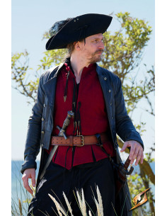 Ceinture de pirate en cuir modèle Hunter, couleur marron 2