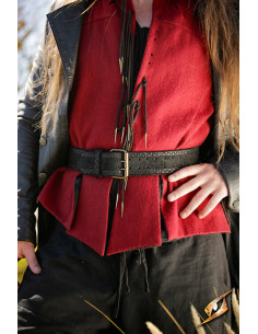 Ceinture de pirate en daim modèle Hunter, couleur noire