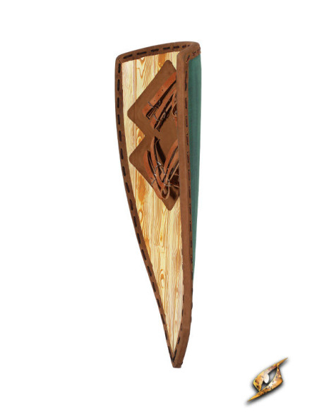 Bouclier médiéval bicolore pour LARP...