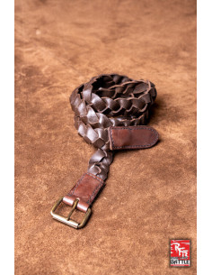 Ce ceinture médiévale tressée en cuir modèle Squire,...