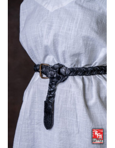 Ceinture médiévale tressée en cuir modèle Squire, couleur... 2