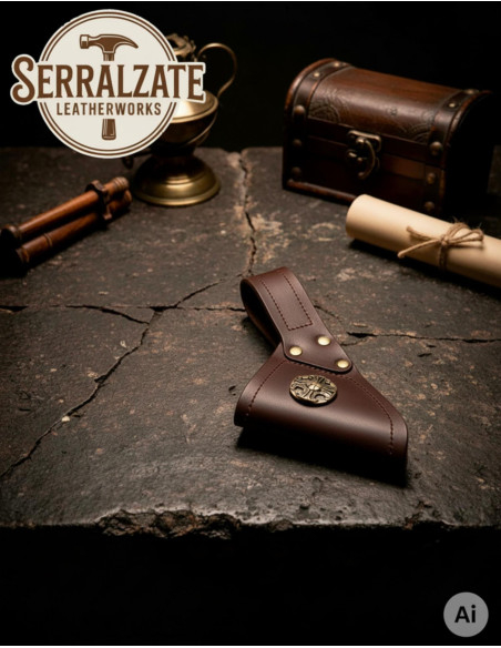 Tahalí médiéval en cuir pour...