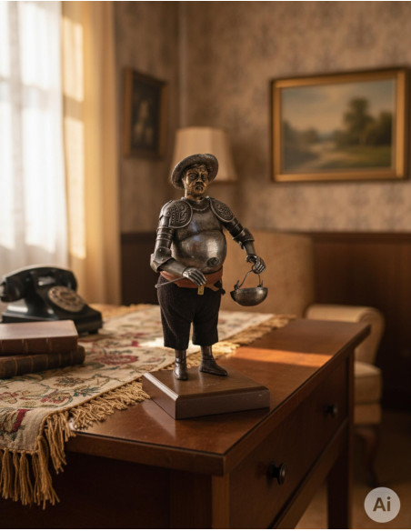 Figure Sancho Panza, rustique