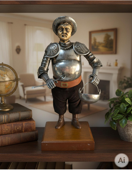 Figure Sancho Panza, rustique