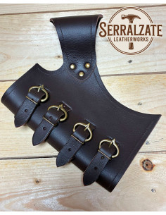 Tahalí médiéval Jacob, marron foncé 2