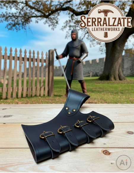 Tahalí médiéval Jacob, noir