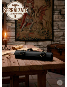 Tahalí pour épée réglable à la ceinture, noir 2