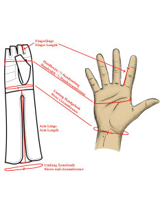 Gants médiévaux sans doigts en cuir modèle Gillian,... 2