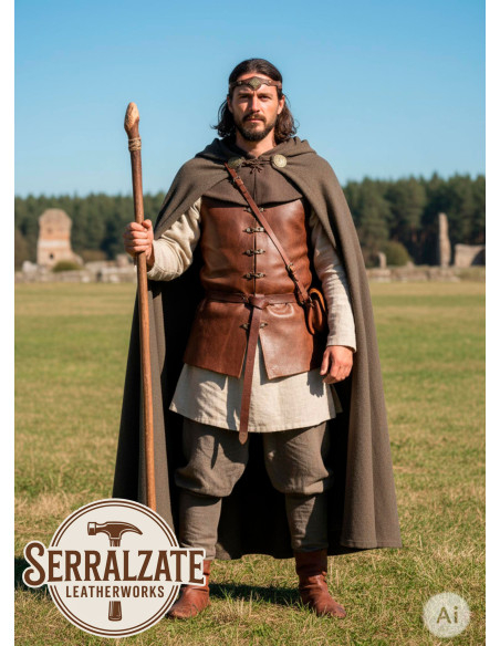 Diadème médiéval rombo avec feuilles,...