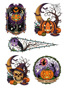 Tatouage temporaire sur le thème d'Halloween
