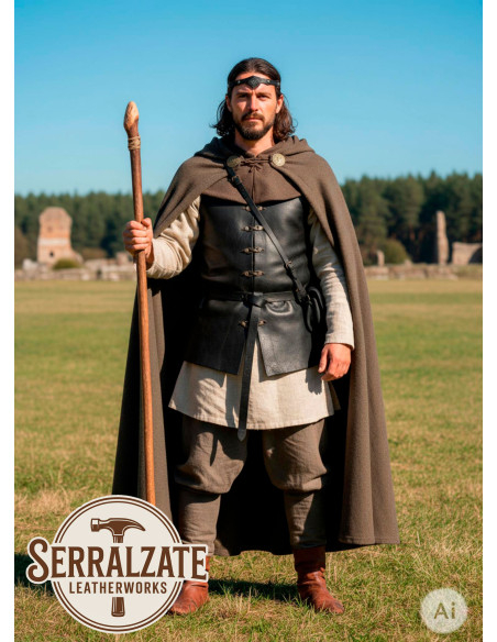 Diadème médiéval rombo avec feuilles,...