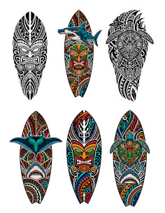 Tatouage temporaire à thème Polynésie (Maori et Samoans)