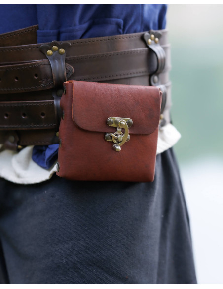 Sac médiéval en cuir modèle Gero,...