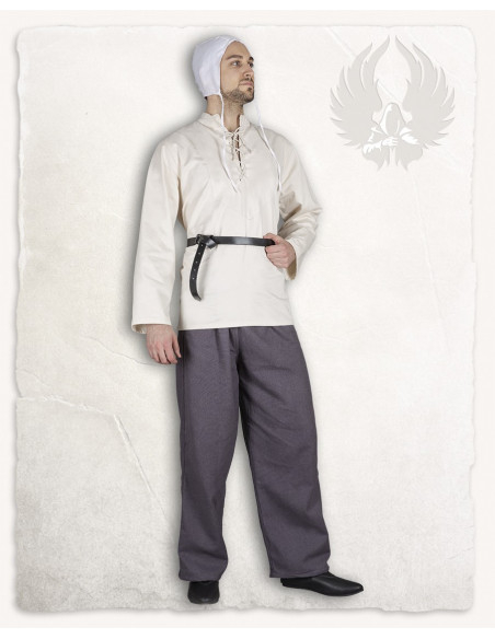 Ceinture médiévale fine en cuir...