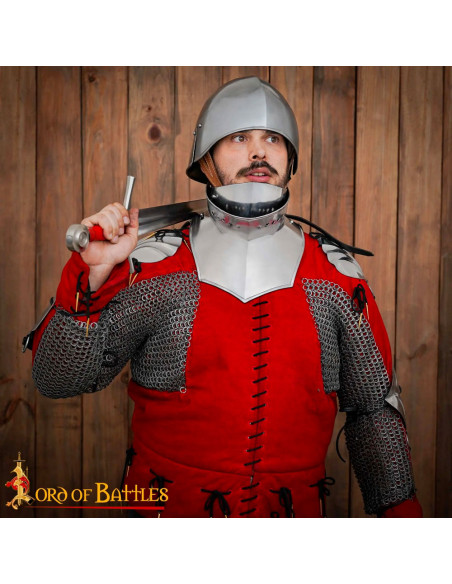 Gorgerin gothique avec masque pliant,...