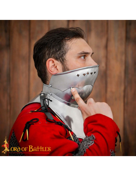 Gorgerin gothique avec masque pliant,...