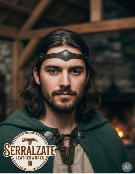 Diadème viking-celte avec nœuds...