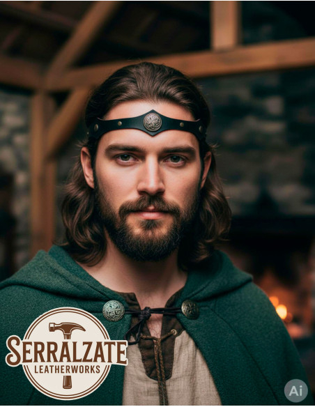 Diadème viking-celte avec nœuds...