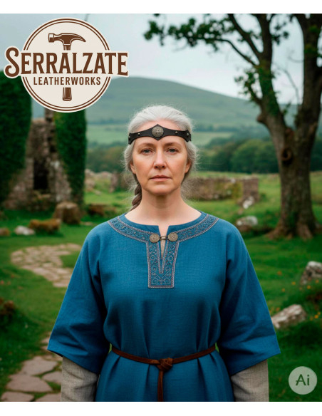 Diadème viking-celte avec nœuds...