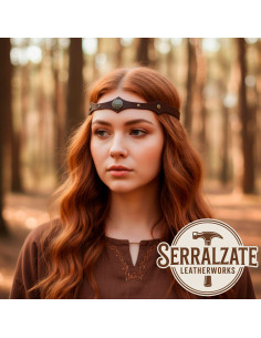 Diadème Celtique Arbre de la vie en marron 2