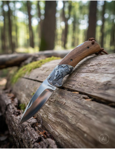 Couteau de collection Albainox avec virole Jabalí (21,5 cm.)