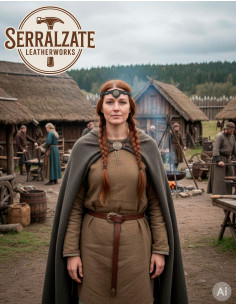 Diadème Viking-Celtic rafales de vent en noir 2