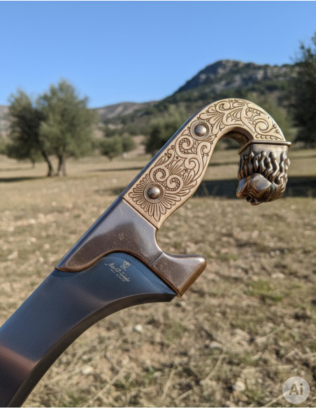 Falcata ibérique en bronze