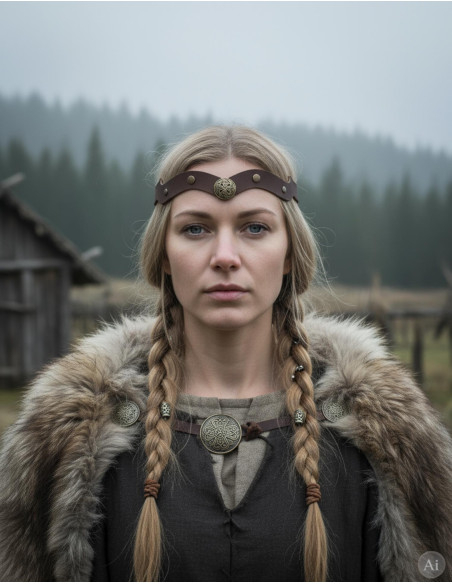 Tiare viking celtique nœuds vagues de...