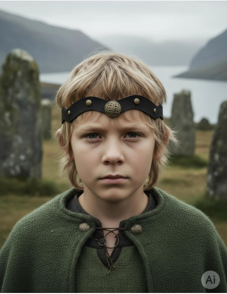 Diadème vikingnœuds celtiques vagues...