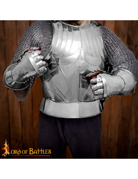 Gantelets de cuirassier S. XVI-XVII,...