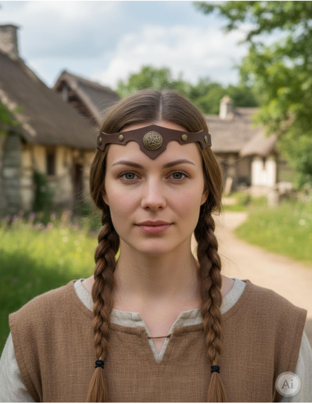 Diadème viking-celtique nœud...