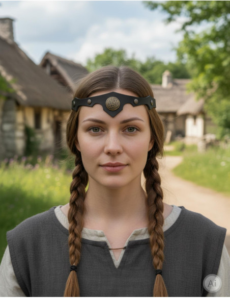 Diadème viking-celte nœud quaternaire...